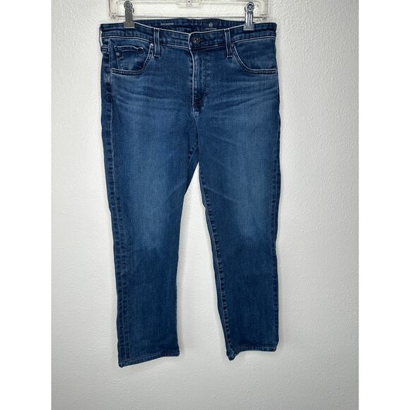 AG Harper Essential Straight Leg Jeans Size 30R Medium Wash - Picture 1 of 14
